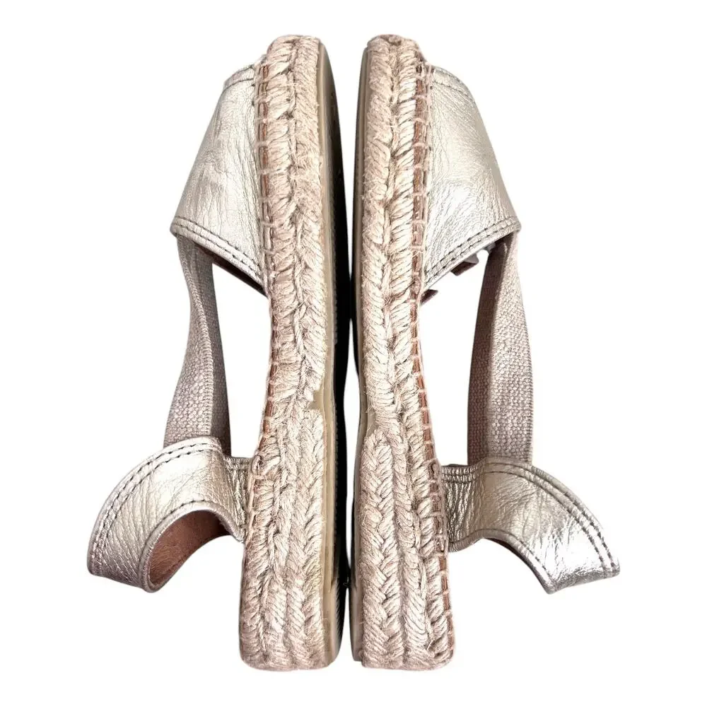 Toni Pons Eli-P Girl's Espadrille Sandals in Metallic Gold Slingbacks Size 2.5